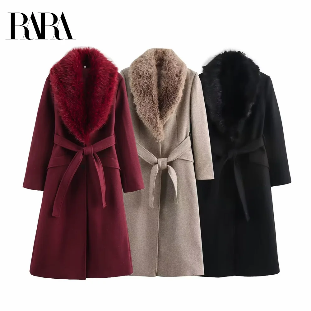 2025 RARA Spring New Women's Fashion Simple and Versatile Fur Collar Warm Loose Belt Decoration Coat Coat
2025 RARA Spring New Women's Fashion Simple and Versatile Fur Collar Warm Loose Belt Decoration Coat Coat