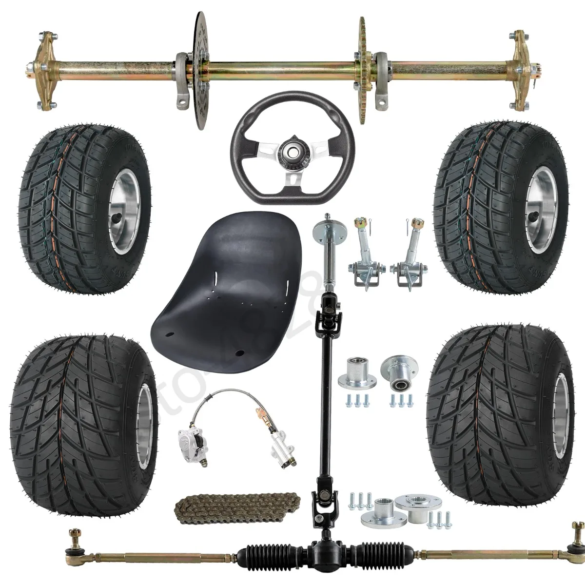 32" Go Kart ATV Live Rear Axle Kit Brake Sprocket Hub 5" Wheels Drift Trike Bike
32" Go Kart ATV Live Rear Axle Kit Brake Sprocket Hub 5" Wheels Drift Trike Bike