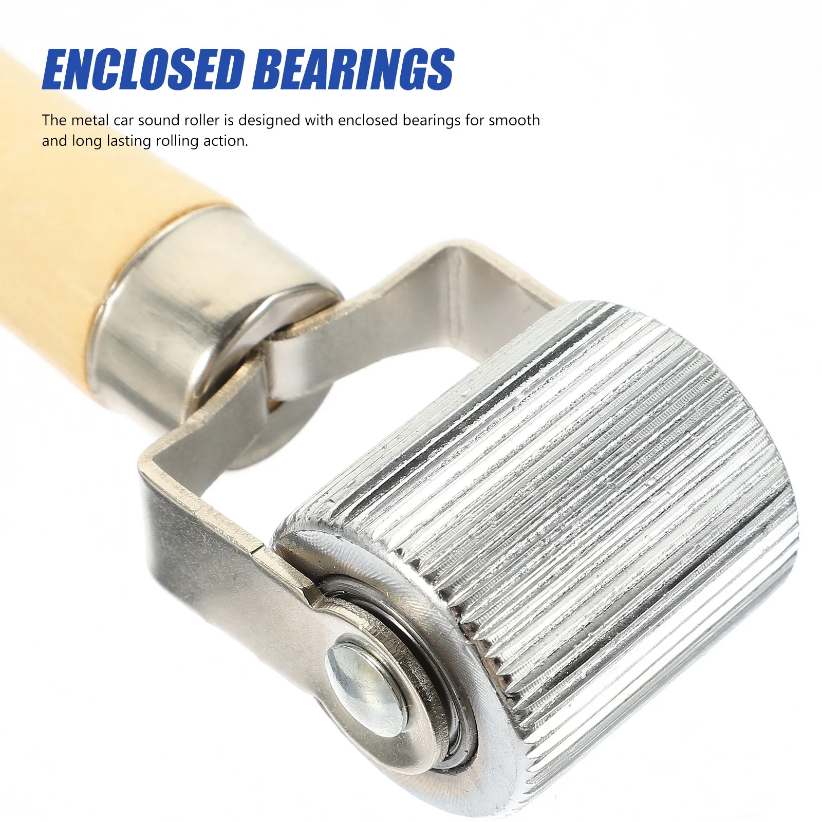 4Pcs Car Tire Repair Tools Sound Deadening Rollers Ergonomic Wood Handle Metal Bearings for Smooth Rolling Auto Noise Reduction
4Pcs Car Tire Repair Tools Sound Deadening Rollers Ergonomic Wood Handle Metal Bearings for Smooth Rolling Auto Noise Reduction