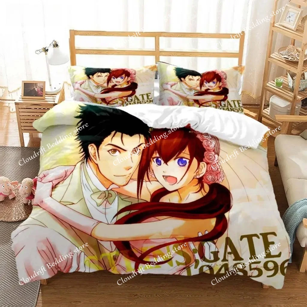Steins;Gate Bedding Set Single Twin Full Queen King Size Bed Set Adult Kid Bedroom Duvet Cover Sets 3D Print Anime Bed Sheet Set
Steins;Gate Bedding Set Single Twin Full Queen King Size Bed Set Adult Kid Bedroom Duvet Cover Sets 3D Print Anime Bed Sheet Set