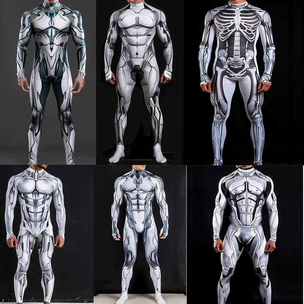 Комбинезон CyberPunk Machinery, крутой 3D Muscle Robot, боди для косплея, костюм в стиле стимпанк, вечерние костюмы на Хэллоуин, мужской и женский костюм зентай
Комбинезон CyberPunk Machinery, крутой 3D Muscle Robot, боди для косплея, костюм в стиле стимпанк, вечерние костюмы на Хэллоуин, мужской и женский костюм зентай