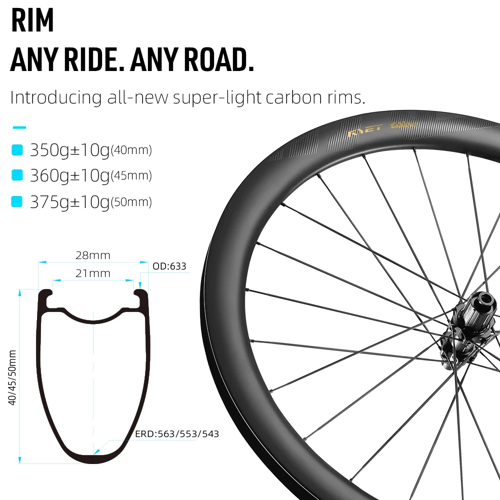 Карбоновый дорожный дисковый тормоз RYET 360 г - 28 мм, внутренняя ширина, глубина 45/50 мм, бескамерный, готовый, 24 часа, для дорожных гравийных велосипедов, аксессуары 
Карбоновый дорожный дисковый тормоз RYET 360 г - 28 мм, внутренняя ширина, глубина 45/50 мм, бескамерный, готовый, 24 часа, для дорожных гравийных велосипедов, аксессуары