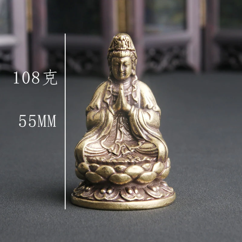 Brass Lotus Base Bodhisattva Buddha Desktop Ornament For Worship, Guanyin Statue Craft, Antique Bronze Ware Whole
Brass Lotus Base Bodhisattva Buddha Desktop Ornament For Worship, Guanyin Statue Craft, Antique Bronze Ware Whole