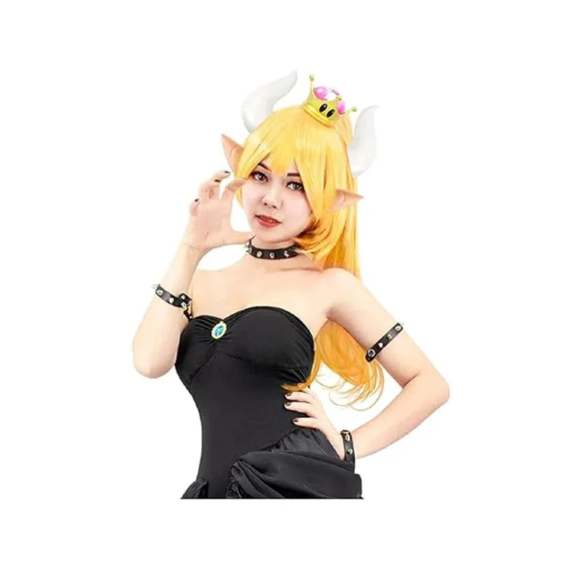 WU01 WENAM Women Bowsette Blonde Wig With Ponytail Clip Girls Cute Long Blonde Hair Cosplay Wig For Halloween Party Daily WJk5*!
WU01 WENAM Women Bowsette Blonde Wig With Ponytail Clip Girls Cute Long Blonde Hair Cosplay Wig For Halloween Party Daily WJk5*!
