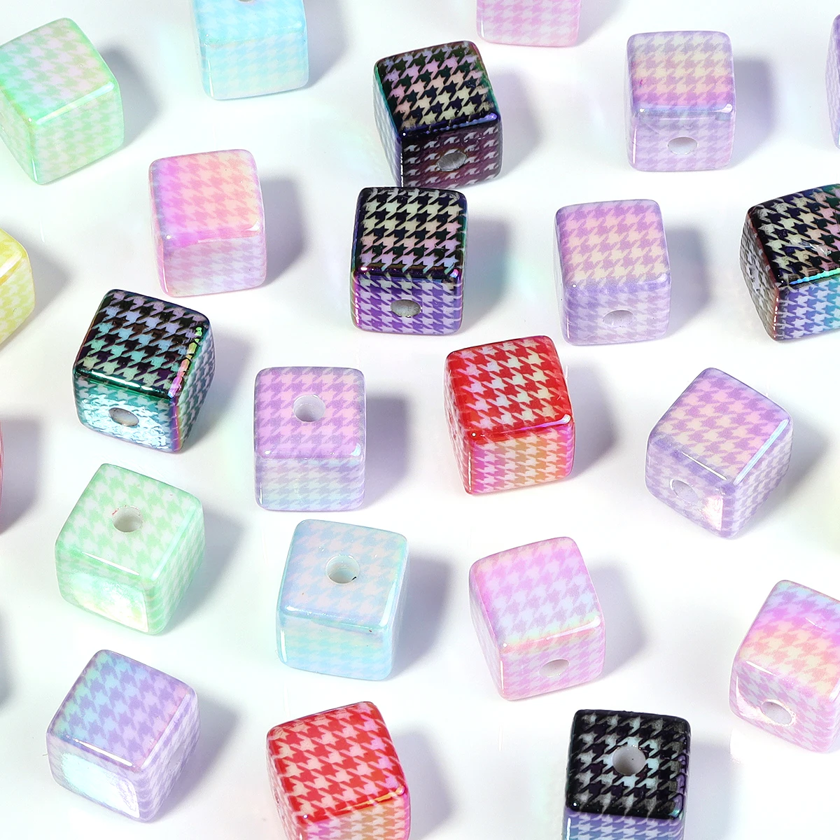 6/12Pcs Color Acrylic Square Beads Cube Houndstooth Spacer Charm Bead for Charms DIY Keyring Phone Chain Beaded Accessories
6/12Pcs Color Acrylic Square Beads Cube Houndstooth Spacer Charm Bead for Charms DIY Keyring Phone Chain Beaded Accessories