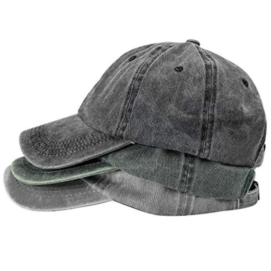 3 Packs Washed-Cotton Plain Baseball Cap, Vintage Adjustable Dad Hats Gift for Men/Women, Unstructured
3 Packs Washed-Cotton Plain Baseball Cap, Vintage Adjustable Dad Hats Gift for Men/Women, Unstructured