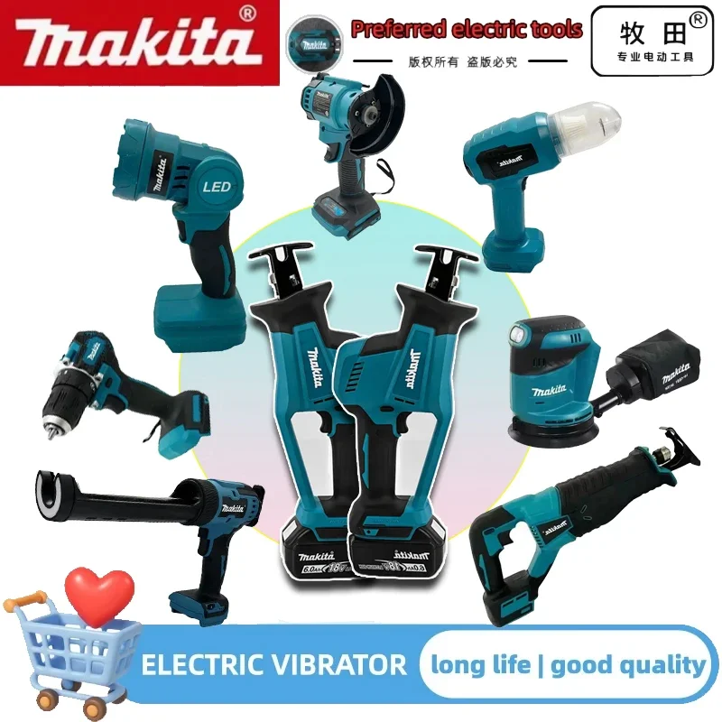 Различные модели портативных аккумуляторных электроинструментов Makita: ударный шуруповерт, аккумуляторная отвертка, электрическая сабельная пила
Различные модели портативных аккумуляторных электроинструментов Makita: ударный шуруповерт, аккумуляторная отвертка, электрическая сабельная пила