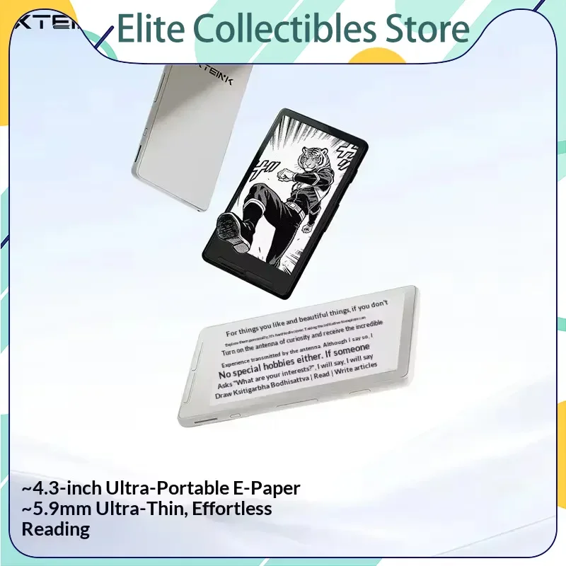 Xteink X3/X4 E-Book Reader Ink Screen Magnetic Lightweight 4.3 Inches 220ppi Portable E-Book Readers Ultrathin 650mah 16gb Gift
Xteink X3/X4 E-Book Reader Ink Screen Magnetic Lightweight 4.3 Inches 220ppi Portable E-Book Readers Ultrathin 650mah 16gb Gift