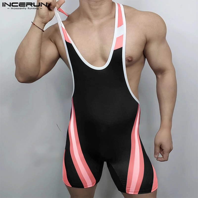 INCERUN Men Bodysuits Patchwork Stretch O-neck Sleeveless Male Rompers Workout Summer 2025 Bodybuilding Casual Playsuits Men
INCERUN Men Bodysuits Patchwork Stretch O-neck Sleeveless Male Rompers Workout Summer 2025 Bodybuilding Casual Playsuits Men