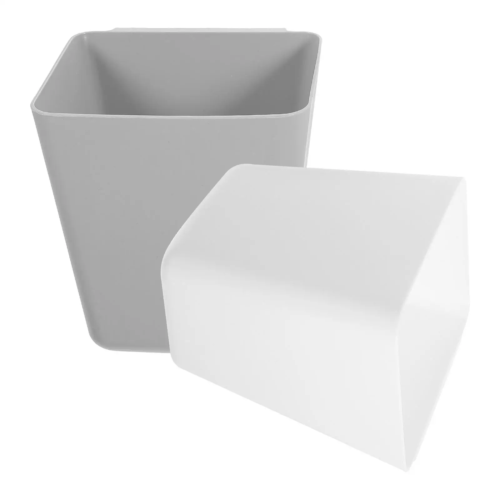 2Pcs Storage Basket Small Hanging Trash Can Cups for Rolling Cart Tableware Bucket Grey PP Material Kitchen Home Compact
2Pcs Storage Basket Small Hanging Trash Can Cups for Rolling Cart Tableware Bucket Grey PP Material Kitchen Home Compact