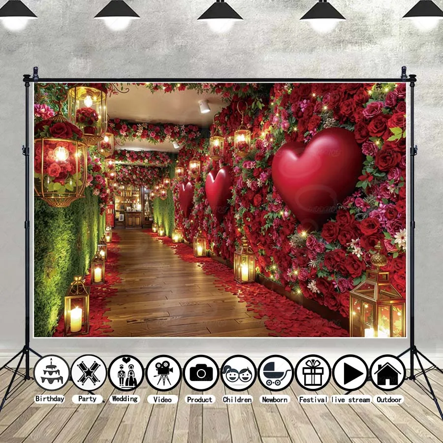 MOON.QG Valentine's Day 2026 Photocall Backdrop Rose Tunnel Lantern Couple Product Maternity Photo Wallpaper Background Portrait
MOON.QG Valentine's Day 2026 Photocall Backdrop Rose Tunnel Lantern Couple Product Maternity Photo Wallpaper Background Portrait