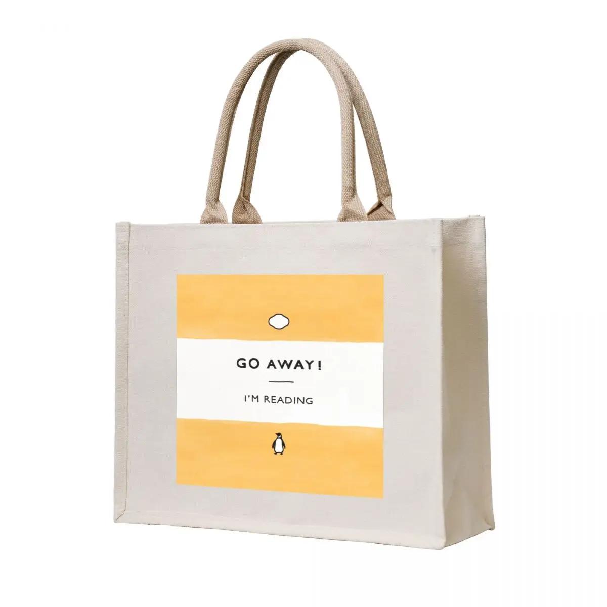 Go Away! I'm Reading - Penguin Classic Book - Book Lover, Book Quote Tote Bag shopping bag logo hand bag ladies 
Go Away! I'm Reading - Penguin Classic Book - Book Lover, Book Quote Tote Bag shopping bag logo hand bag ladies