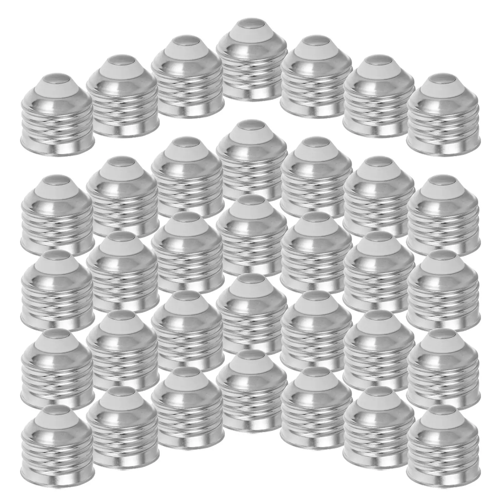 50Pcs E27 Aluminum Nickel Plated Light Bulb Socket Adapter LED Bulb Screw Socket Home Office Lighting Fixtures Heat
50Pcs E27 Aluminum Nickel Plated Light Bulb Socket Adapter LED Bulb Screw Socket Home Office Lighting Fixtures Heat