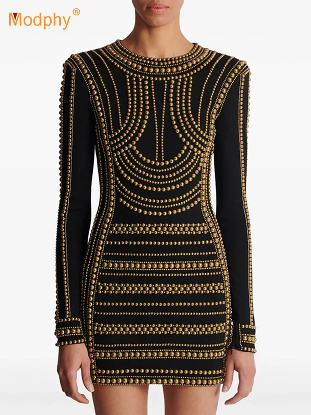Modphy 2024 Autumn New Heavy Industry Hot Pot Sequined Stretch Mini Dress Women's Long Sleeve O Neck Slim Luxury Party Vestidos
Modphy 2024 Autumn New Heavy Industry Hot Pot Sequined Stretch Mini Dress Women's Long Sleeve O Neck Slim Luxury Party Vestidos