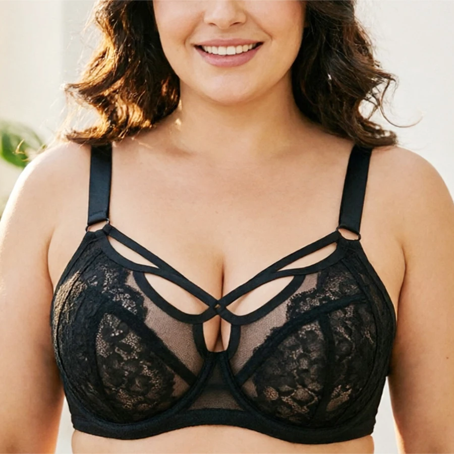 Sexy Womens Ultra-thin Lace Minimizer Bra Female Breathable Bandage Underwire Plus Size Lingerie 34 36 38 40 42 C D DD E F FF G
Sexy Womens Ultra-thin Lace Minimizer Bra Female Breathable Bandage Underwire Plus Size Lingerie 34 36 38 40 42 C D DD E F FF G