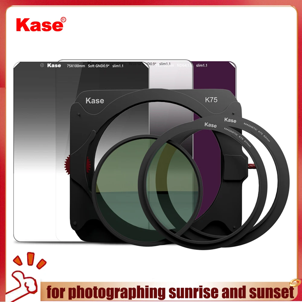 Kase Magnetic Circular Filter Kits CPL Polarizer ND Neutral Density Filter GND Gradient Filter 95mm for Canon Sony Camera Lens
Kase Magnetic Circular Filter Kits CPL Polarizer ND Neutral Density Filter GND Gradient Filter 95mm for Canon Sony Camera Lens
