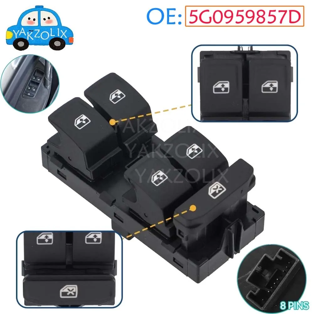 For VW Arteon Passat B8 Tiguan allspace Golf Mk7 Skoda Superb SEAT Leon Master Driver Side Window Door Power Switch Button Parts
For VW Arteon Passat B8 Tiguan allspace Golf Mk7 Skoda Superb SEAT Leon Master Driver Side Window Door Power Switch Button Parts