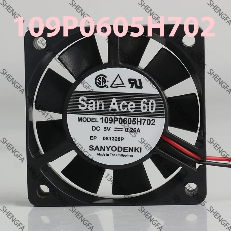 Sanyo Coolingfan 109P0605H702 12V 24V 48V DC5V 0.26A AC EC 6015 60X60X15MM 6CM Large air volume Ball bearing 2-wire power supply
Sanyo Coolingfan 109P0605H702 12V 24V 48V DC5V 0.26A AC EC 6015 60X60X15MM 6CM Large air volume Ball bearing 2-wire power supply