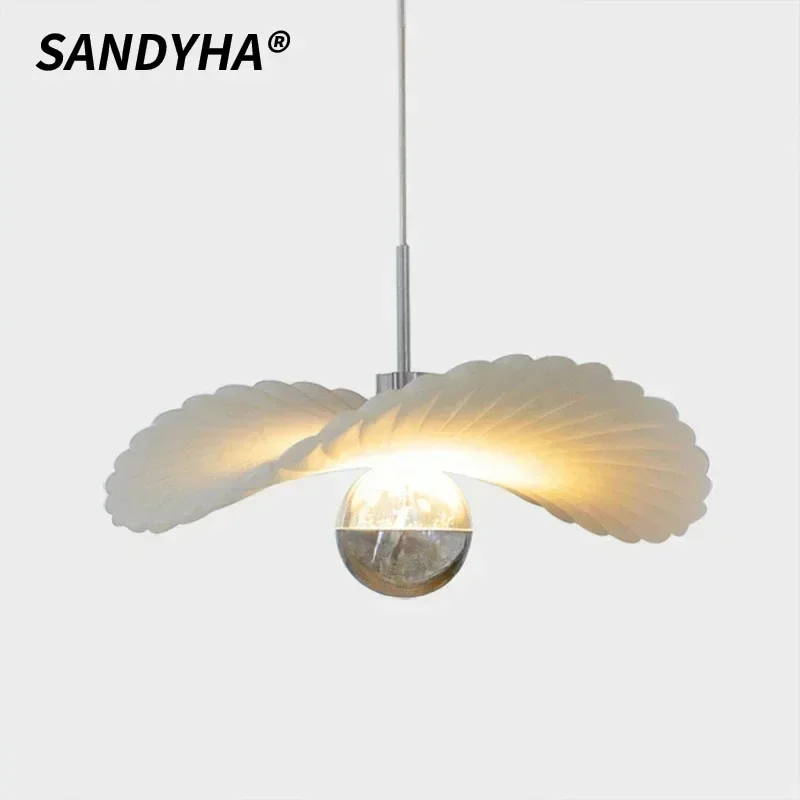 SANDYHA White Chamomile Hanging Chandelier Cream Shell Pendant Light For Dining Table Bedroom Home Decoration Lighting Fixture
SANDYHA White Chamomile Hanging Chandelier Cream Shell Pendant Light For Dining Table Bedroom Home Decoration Lighting Fixture