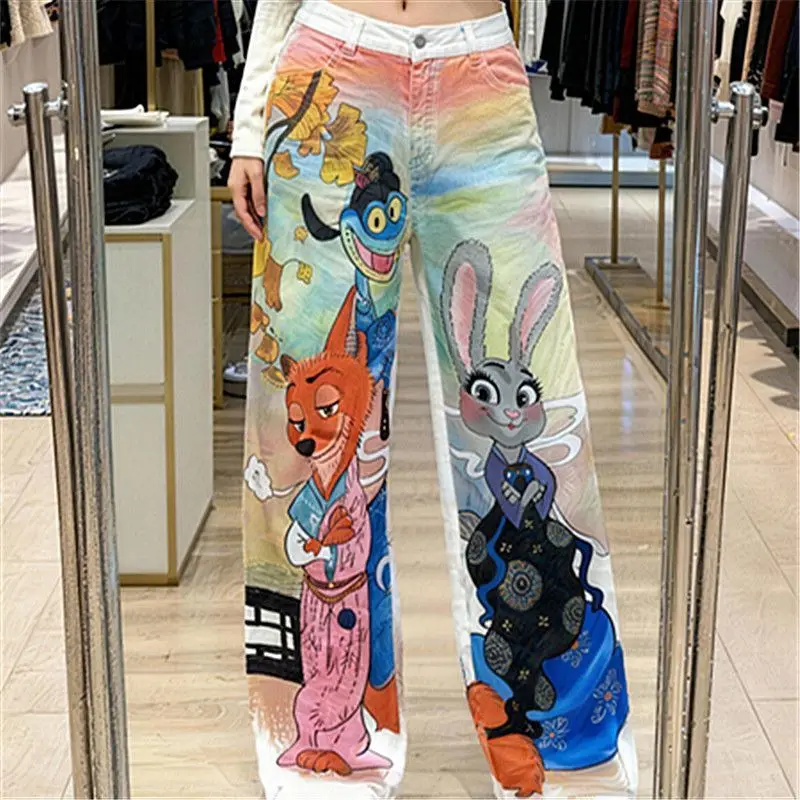 Дизайнерские джинсы ручной работы с росписью в стиле граффити, американский винтаж, с мультяшными рисунками, широкие штанины, модные джинсовые брюки для женщин
Дизайнерские джинсы ручной работы с росписью в стиле граффити, американский винтаж, с мультяшными рисунками, широкие штанины, модные джинсовые брюки для женщин