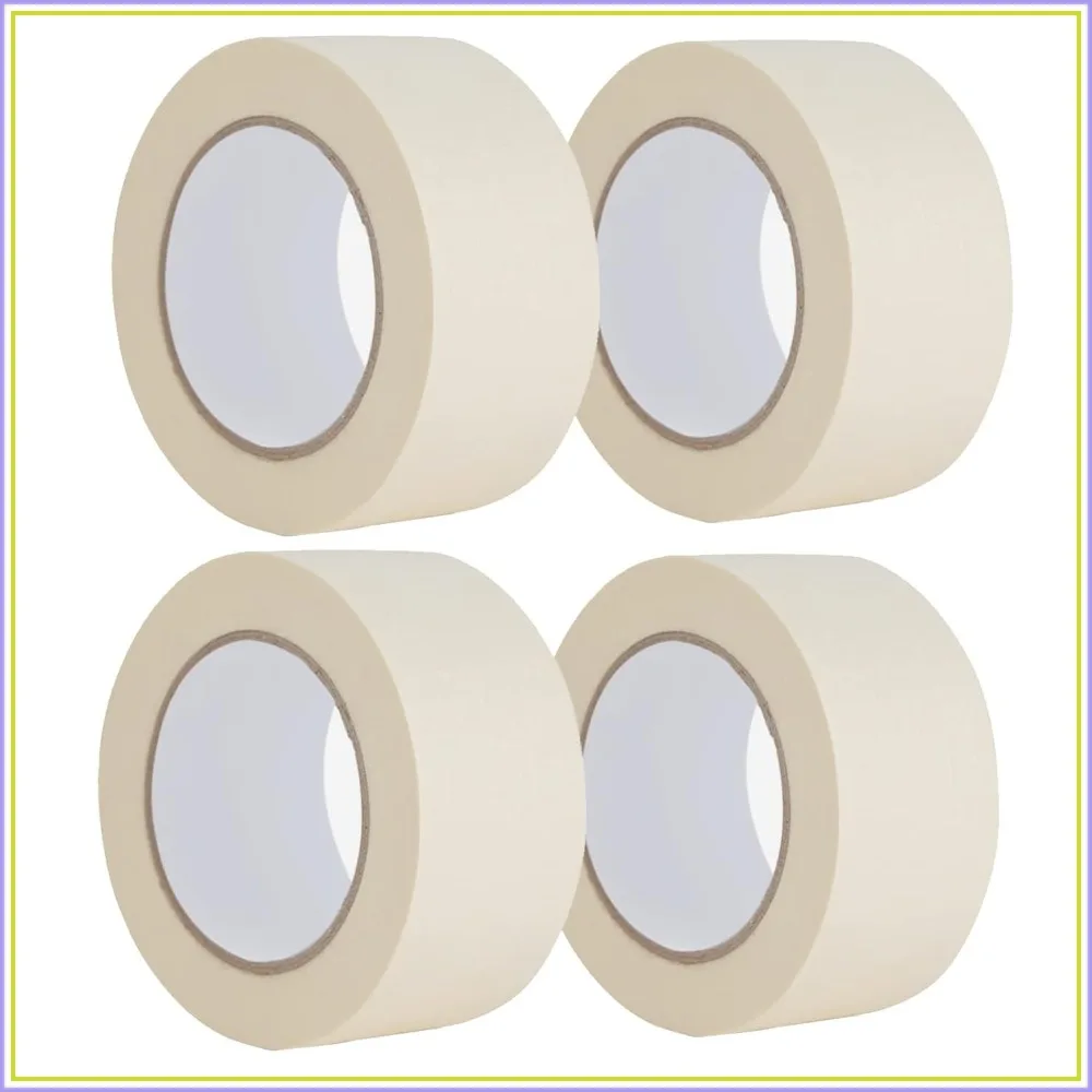 2 Inch Wide Masking Tape 4 Pack, 55 Yards Each, 220 Yards Total, Easy Tear, No Residue
2 Inch Wide Masking Tape 4 Pack, 55 Yards Each, 220 Yards Total, Easy Tear, No Residue