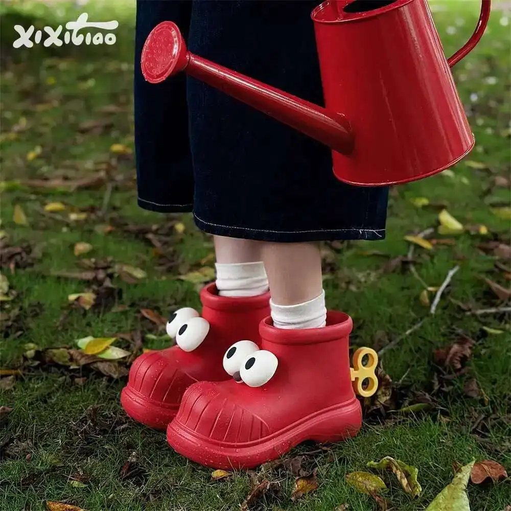 Women Rain Boots Round Toe Big Eyes Rain Shoes For Women Outdoors, Anti Slip, Waterproof, Cute Ins Rain Boots, Water Shoes
Women Rain Boots Round Toe Big Eyes Rain Shoes For Women Outdoors, Anti Slip, Waterproof, Cute Ins Rain Boots, Water Shoes