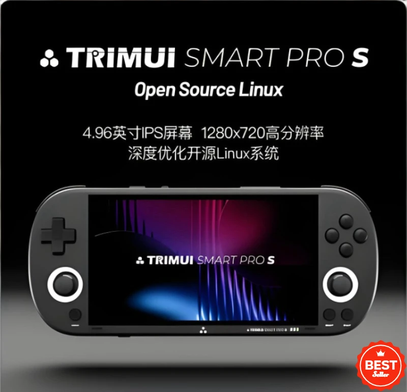 Trimui Smart pro S Handheld Game Console 4.96 Inch 720p HD IPS Screen 5000mAh Retro Arcade Gaming Player Perfect Kids Gift
Trimui Smart pro S Handheld Game Console 4.96 Inch 720p HD IPS Screen 5000mAh Retro Arcade Gaming Player Perfect Kids Gift