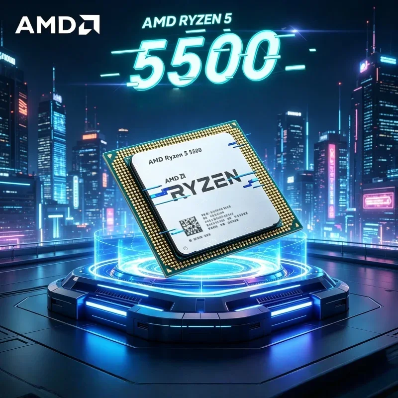 Original AMD Ryzen 5 5500 R5 5500 6 Core 12 Thread Max Boost 4.2GHz Unlocked AM4 Desktop Gaming CPU Loose Without Retail Box
Original AMD Ryzen 5 5500 R5 5500 6 Core 12 Thread Max Boost 4.2GHz Unlocked AM4 Desktop Gaming CPU Loose Without Retail Box