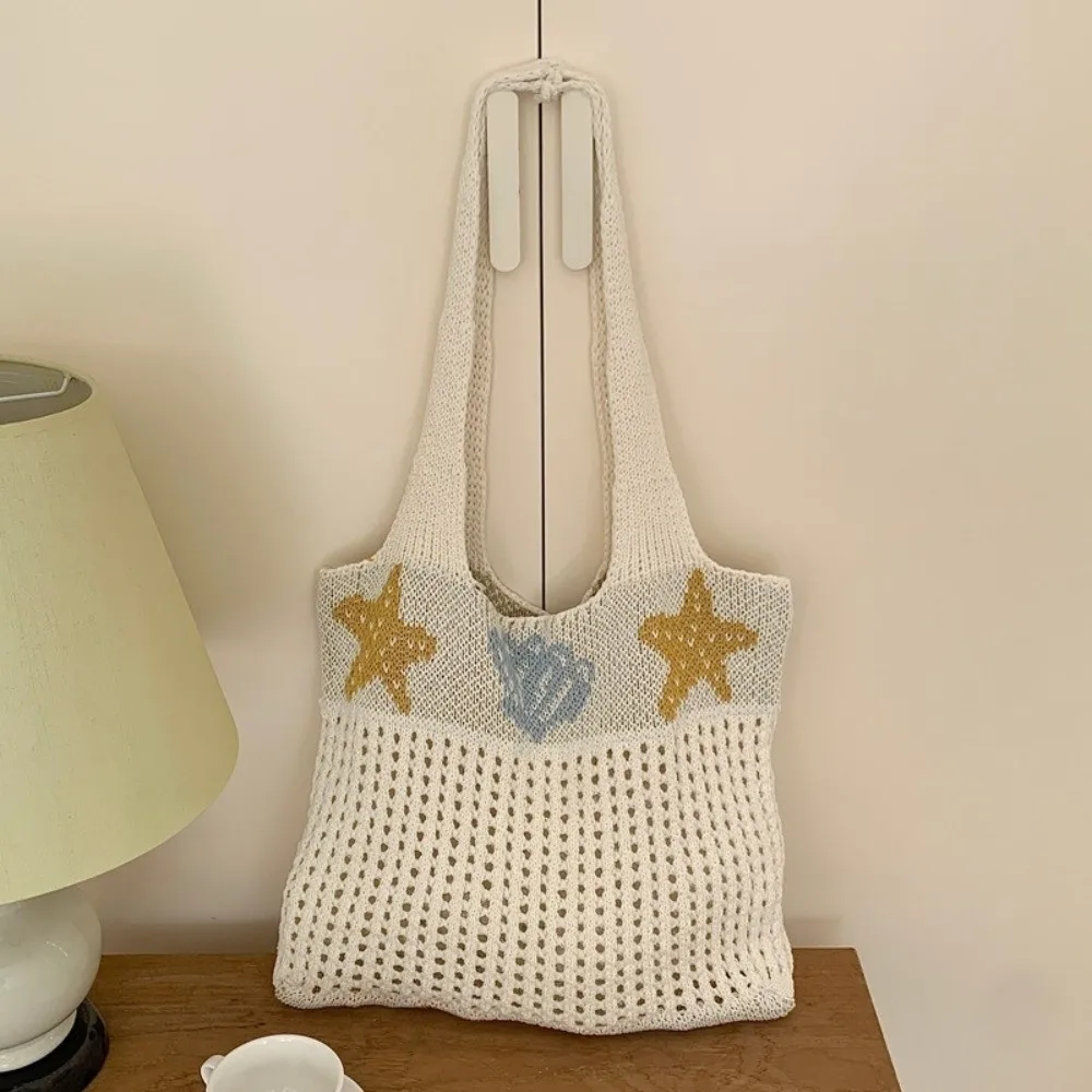 Simple Style Crochet Texture Women Handbag Bohemian Hollow Tote Bag Large Capacity Lightweight Knitted Crochet Bag Women Fashion
Simple Style Crochet Texture Women Handbag Bohemian Hollow Tote Bag Large Capacity Lightweight Knitted Crochet Bag Women Fashion