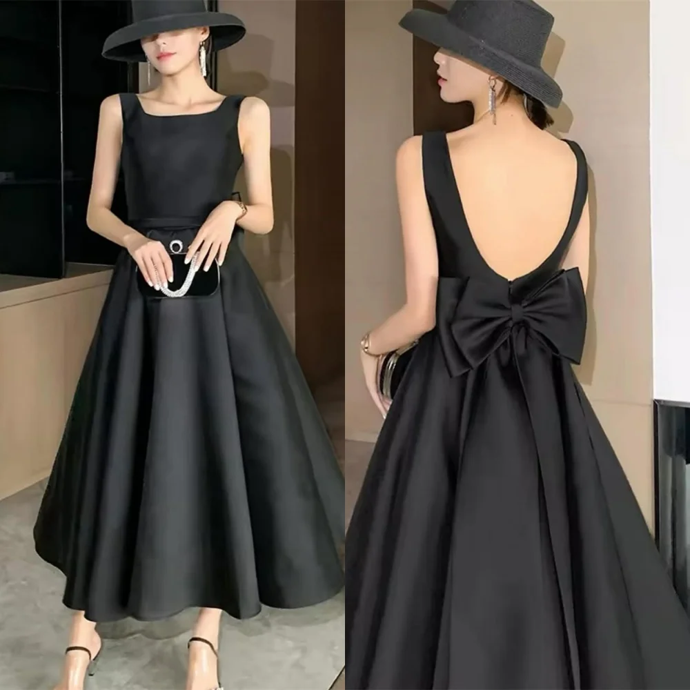 Customized Fashion Black Jersey Evening Dress Graceful Square Collar Cap Sleeve Sleeveless Backless Open Back Cocktail Dress
Customized Fashion Black Jersey Evening Dress Graceful Square Collar Cap Sleeve Sleeveless Backless Open Back Cocktail Dress