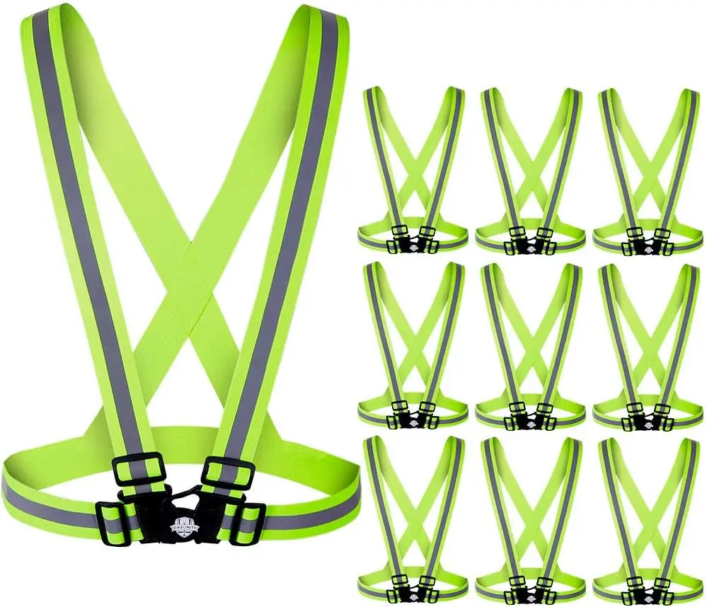10 Pack High Visibility Safety Vest, Adjustable & Elastic, Reflective Strips for Men Women Construction Cycling Running
10 Pack High Visibility Safety Vest, Adjustable & Elastic, Reflective Strips for Men Women Construction Cycling Running