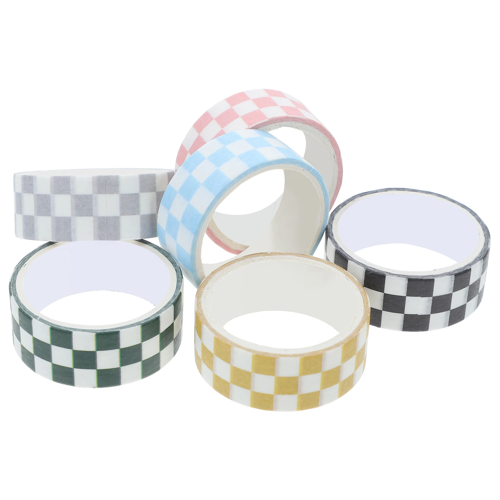 6pcs 6 Rolls Grid Washi Tape Decorative Paper Checked Self Adhesive Crafts Planner Scrapbook Journal Supplies Colored Stickers
6pcs 6 Rolls Grid Washi Tape Decorative Paper Checked Self Adhesive Crafts Planner Scrapbook Journal Supplies Colored Stickers