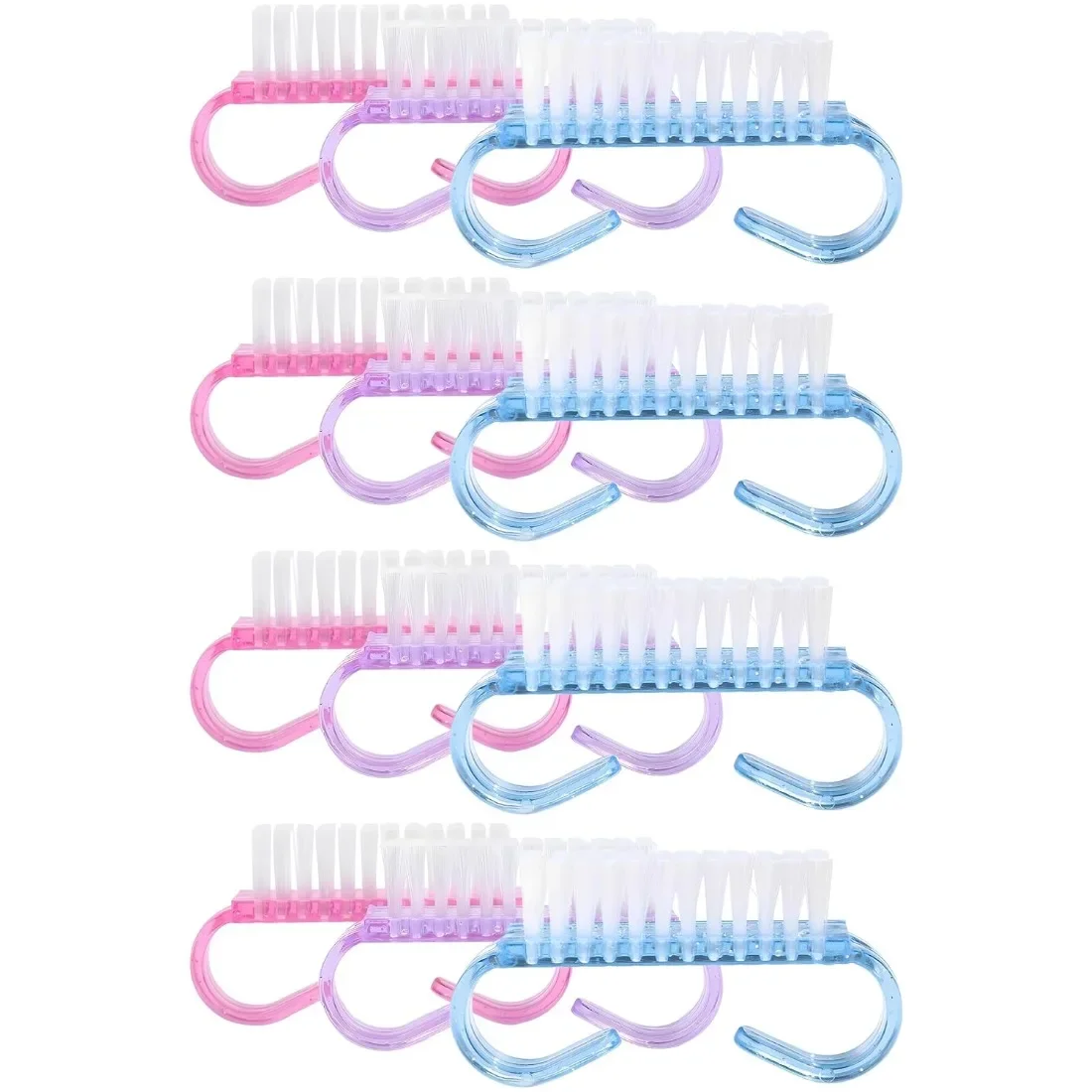 12 Pack Assorted Color Handle Grip Nail Brush Portable Fingernail Scrub Brush Multifunctional Toe Nail Cleaning Brush Durable Plastic Manicure Pedicure Scrubber Tool for Daily Hand Foot Care Men Women Home Salon Use
12 Pack Assorted Color Handle Grip Nail Brush Portable Fingernail Scrub Brush Multifunctional Toe Nail Cleaning Brush Durable Plastic Manicure Pedicure Scrubber Tool for Daily Hand Foot Care Men Women Home Salon Use