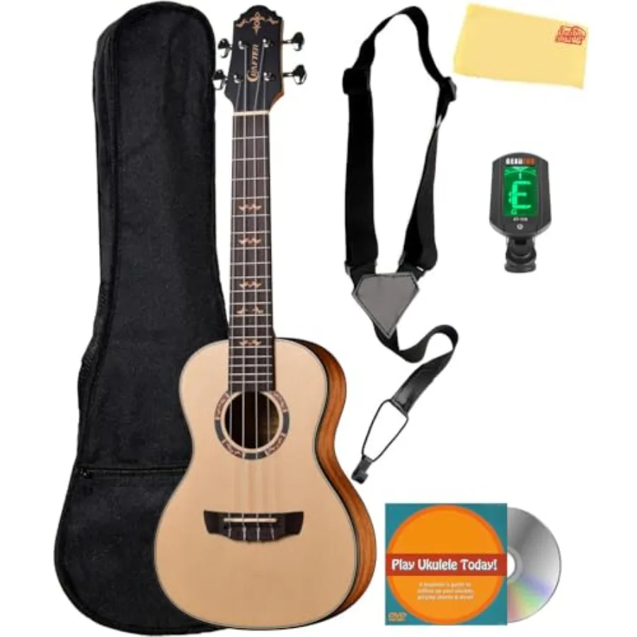 UC-18 Prestige Solid Spruce Top Concert Ukulele Bundle with Gig Bag Tuner Austin Bazaar Instructional DVD and Polishing Cloth
UC-18 Prestige Solid Spruce Top Concert Ukulele Bundle with Gig Bag Tuner Austin Bazaar Instructional DVD and Polishing Cloth
