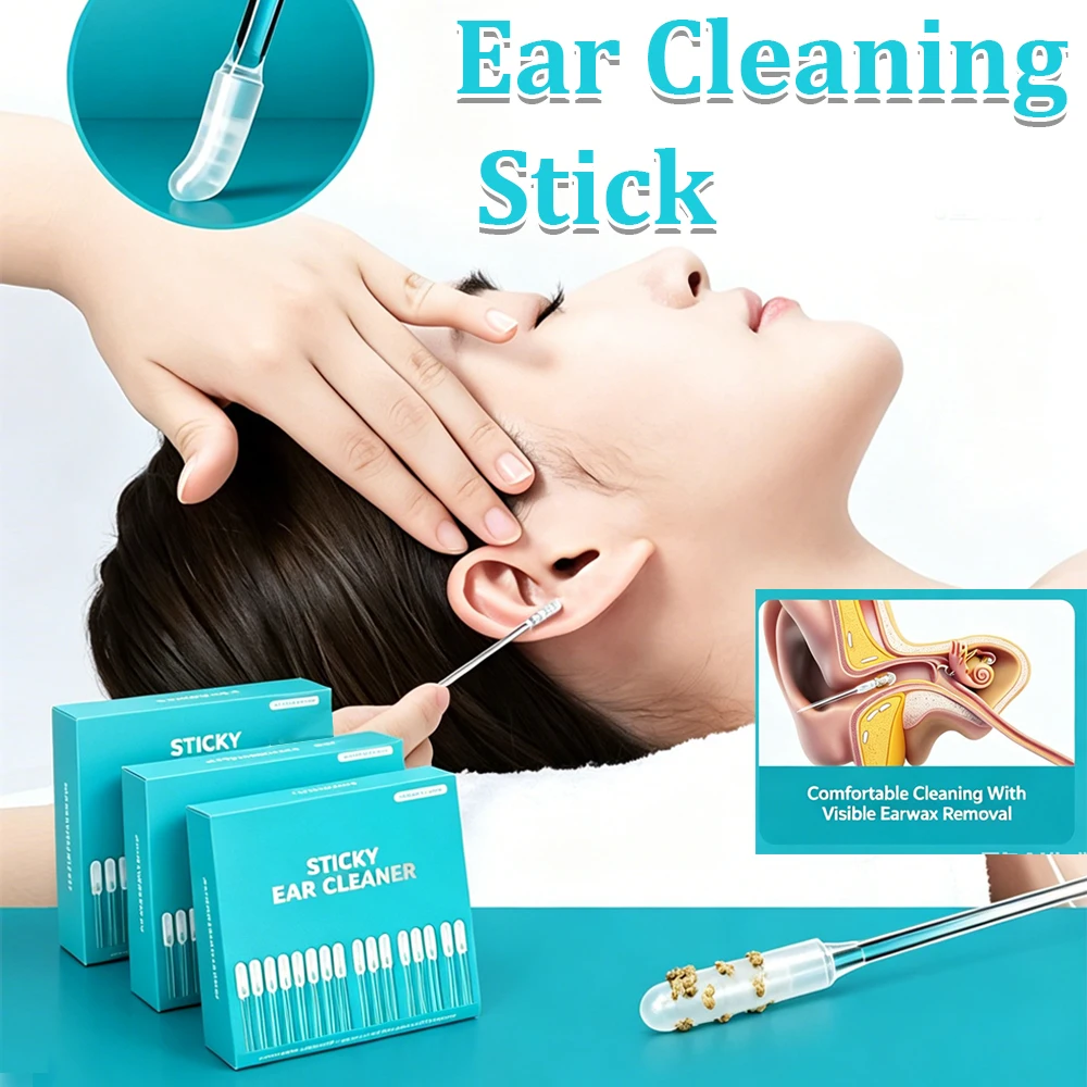 24pcs Earwax Cleaning Sticks With Adhesive Tip Remover Ear Wax Remover Sticky Earpick Reusable Ear Cleaner for Kids Adults
24pcs Earwax Cleaning Sticks With Adhesive Tip Remover Ear Wax Remover Sticky Earpick Reusable Ear Cleaner for Kids Adults