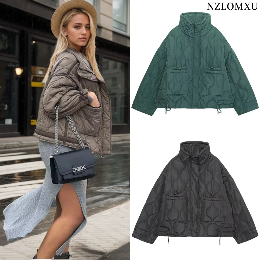 2024 New Women Fashion Coat Long Sleeve Jackets with Drawstring Versatile Hight Street Outerwear Female Mujer Winter Coats
2024 New Women Fashion Coat Long Sleeve Jackets with Drawstring Versatile Hight Street Outerwear Female Mujer Winter Coats