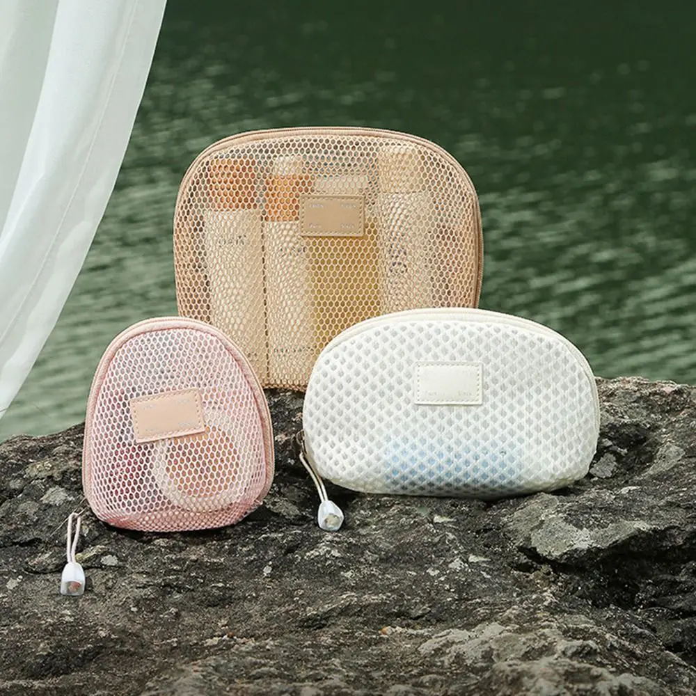 Solid Color Mesh Cosmetic Bag S/M/L Zipper Bags Makeup Pouch Dust-proof Large Capacity Cosmetic Accessories Organizer Home
Solid Color Mesh Cosmetic Bag S/M/L Zipper Bags Makeup Pouch Dust-proof Large Capacity Cosmetic Accessories Organizer Home
