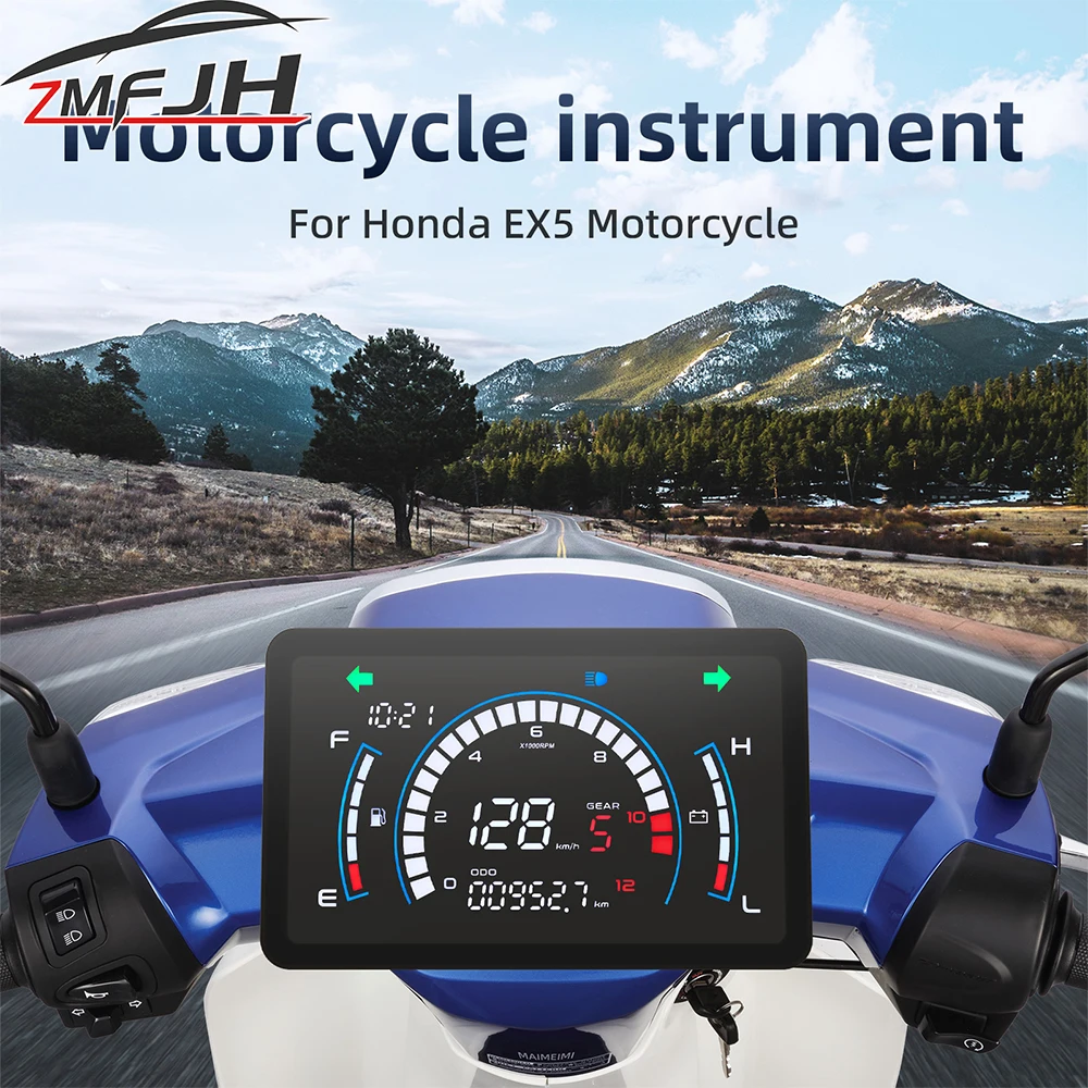 New Motorcycle Digital Dashboard For Honda EX5 Speedometer Odometer Tacho Meter Fuel Gauge Waterproof Motorcycles Instrument
New Motorcycle Digital Dashboard For Honda EX5 Speedometer Odometer Tacho Meter Fuel Gauge Waterproof Motorcycles Instrument
