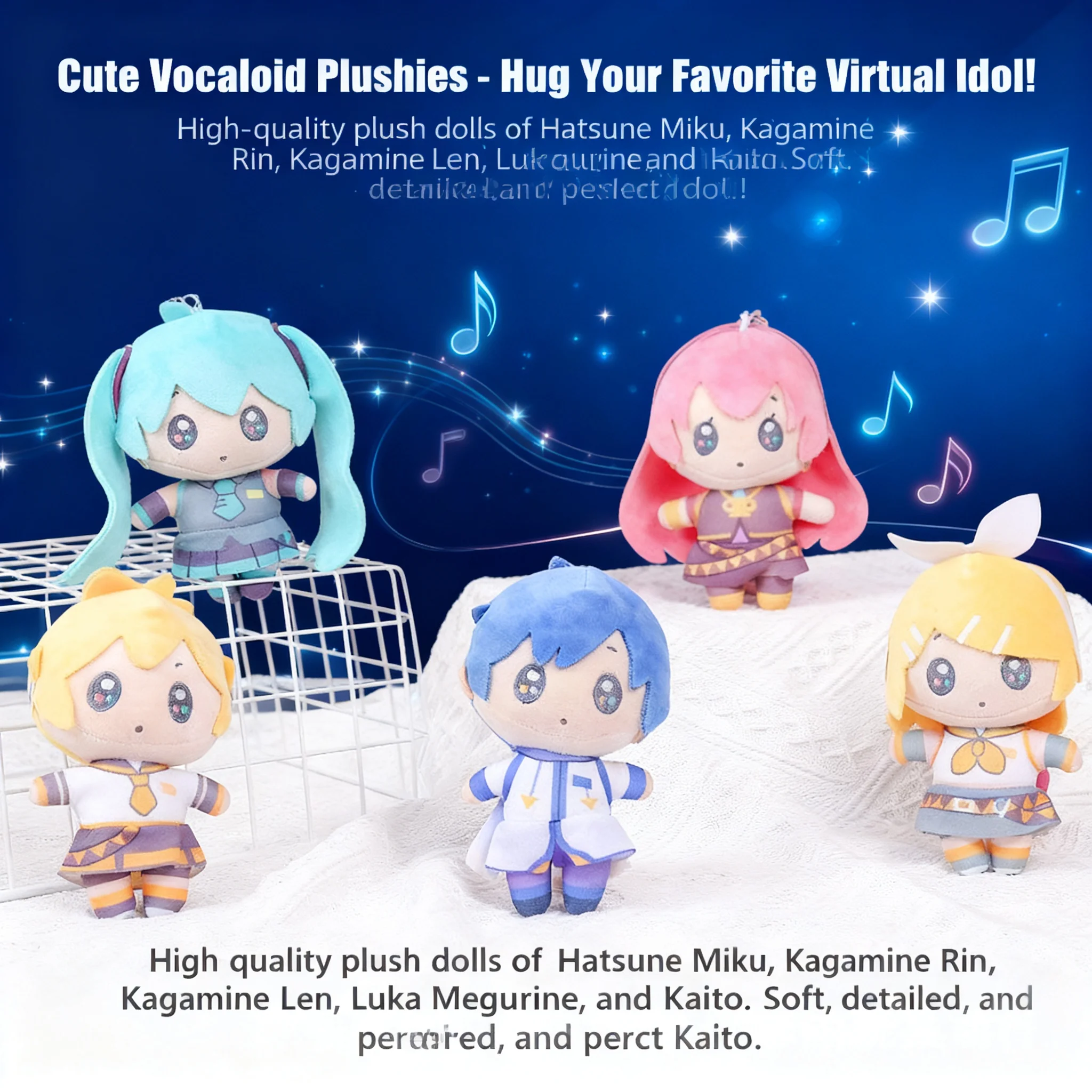 New Miku Hatsune Anime Cartoon Plush Doll Keychain Backpack Charm Stuffed Toy Claw Machine Prize Cute Figure Collectible Gift
New Miku Hatsune Anime Cartoon Plush Doll Keychain Backpack Charm Stuffed Toy Claw Machine Prize Cute Figure Collectible Gift