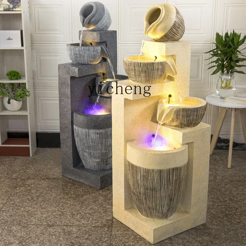 BJ living room circulating water ornament lucky landscape ceramic pot office European light luxury fish tank
BJ living room circulating water ornament lucky landscape ceramic pot office European light luxury fish tank