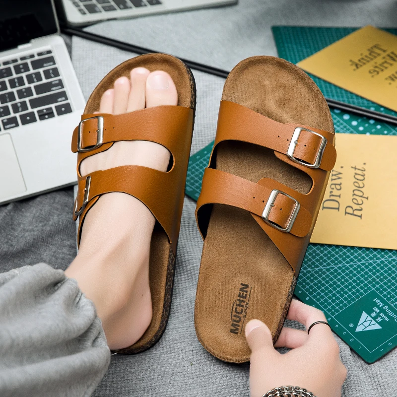 Classic Cork Slippers Sandals for Men and Women Simple Barefoot Shoes for Summer Suitable for Daily Vacation Outdoor Beach Shoes
Classic Cork Slippers Sandals for Men and Women Simple Barefoot Shoes for Summer Suitable for Daily Vacation Outdoor Beach Shoes