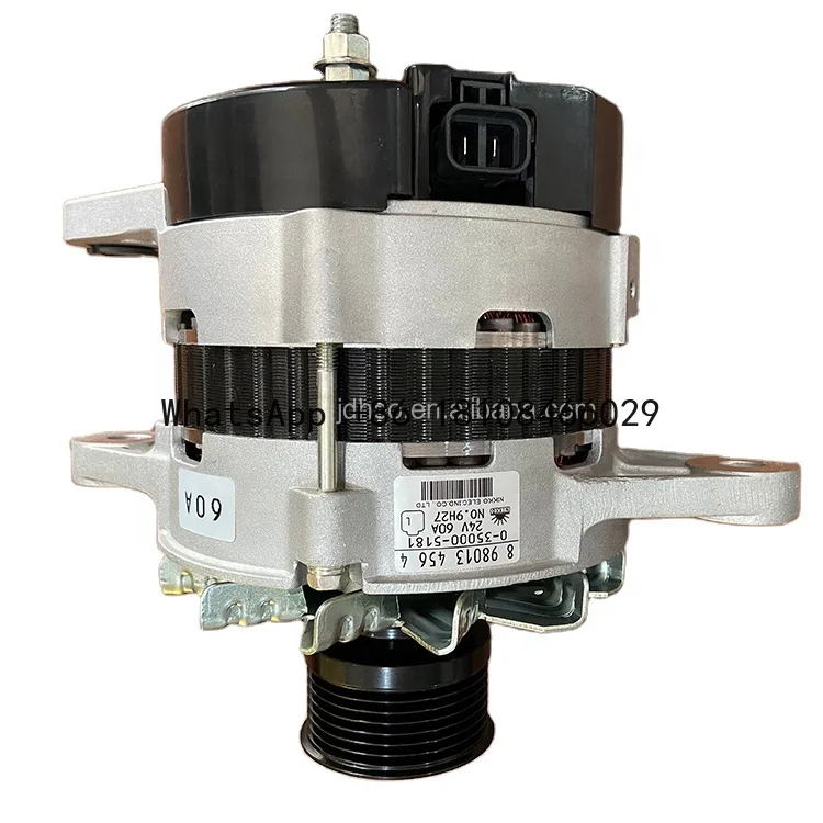 Original Auto alternator generator 035000-5181 8980134564 24V 60A car alternator for KOMATSU
Original Auto alternator generator 035000-5181 8980134564 24V 60A car alternator for KOMATSU