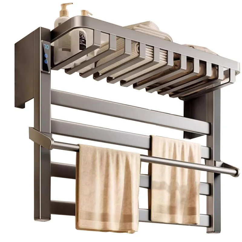 Intelligent electric towel rack, non punching household bathroom heating drying rack
Intelligent electric towel rack, non punching household bathroom heating drying rack