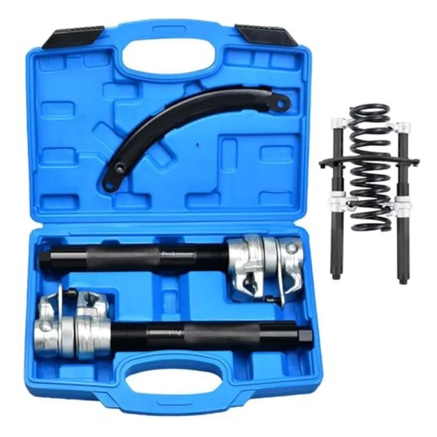 Heavy Duty Coil Spring Compressor Tool; 3 Pieces Macpherson Strut Spring Compressor Tool with Jaws and Holder; Max Load 2645 Po
Heavy Duty Coil Spring Compressor Tool; 3 Pieces Macpherson Strut Spring Compressor Tool with Jaws and Holder; Max Load 2645 Po
