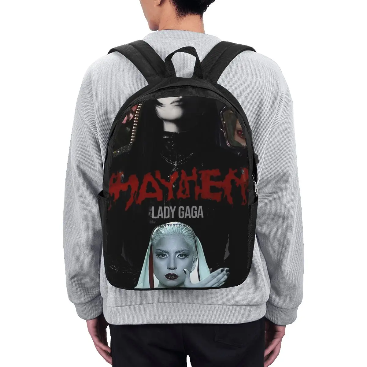 Lady Gaga Mayhem Album Backpack Travel Notebook Bag Computer College Student School Bag Laptop Shoulder Bags for Men Women
Lady Gaga Mayhem Album Backpack Travel Notebook Bag Computer College Student School Bag Laptop Shoulder Bags for Men Women
