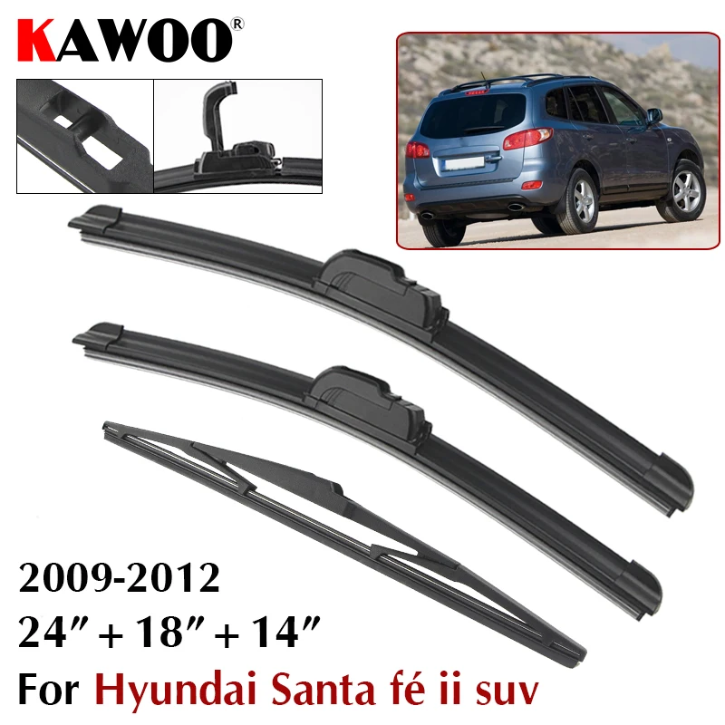 26"+18"+12" Car Wiper Blade For Hyundai Santa Fe Ⅱ suv CM 2009-2012 Windscreen Front Rear Wipers Blade Set Auto Car Accessories
26"+18"+12" Car Wiper Blade For Hyundai Santa Fe Ⅱ suv CM 2009-2012 Windscreen Front Rear Wipers Blade Set Auto Car Accessories