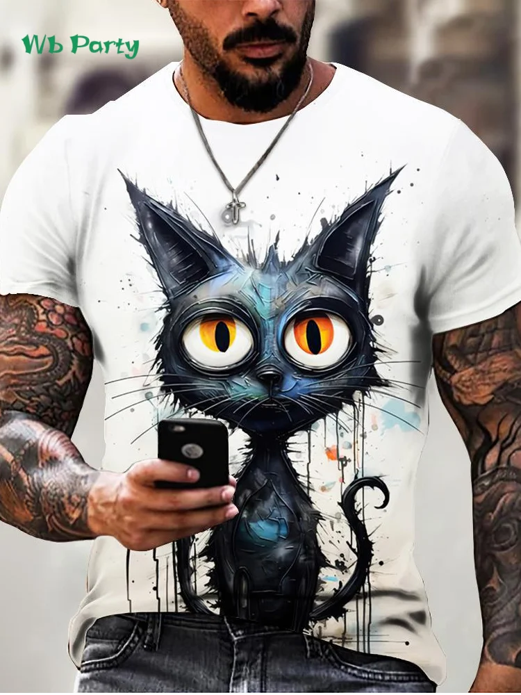 Cartoon Animal Men's T-Shirt Summer Party Men's Short Sleeved Tee Round Neck Men's Tops Casual New Oversized Men Graphic T-Shirt
Cartoon Animal Men's T-Shirt Summer Party Men's Short Sleeved Tee Round Neck Men's Tops Casual New Oversized Men Graphic T-Shirt