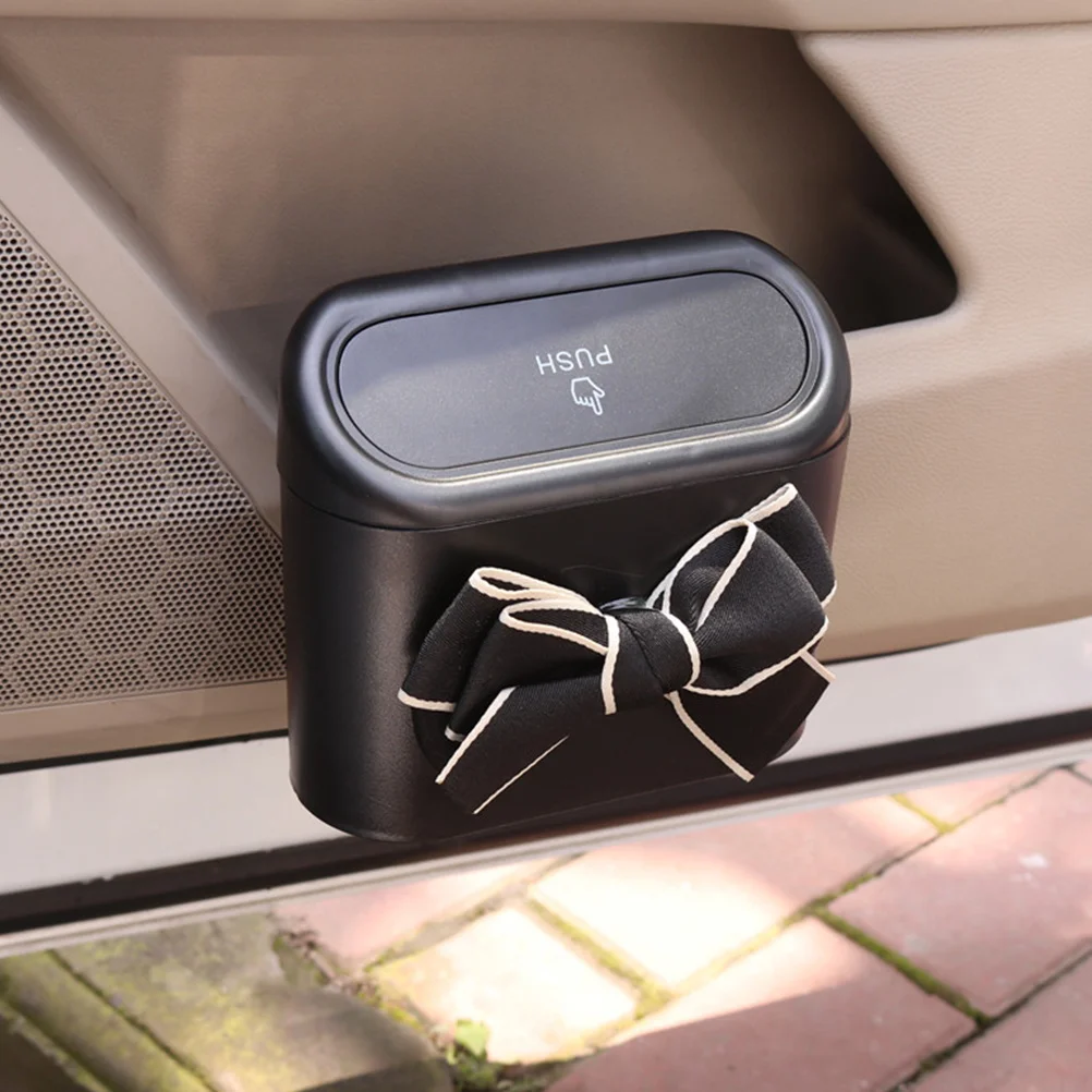 Car Trash Can Multi-Function Bow Style Hanging Storage Box with Lid Durable Portable Small Trash Bin for Vehicle Organization
Car Trash Can Multi-Function Bow Style Hanging Storage Box with Lid Durable Portable Small Trash Bin for Vehicle Organization
