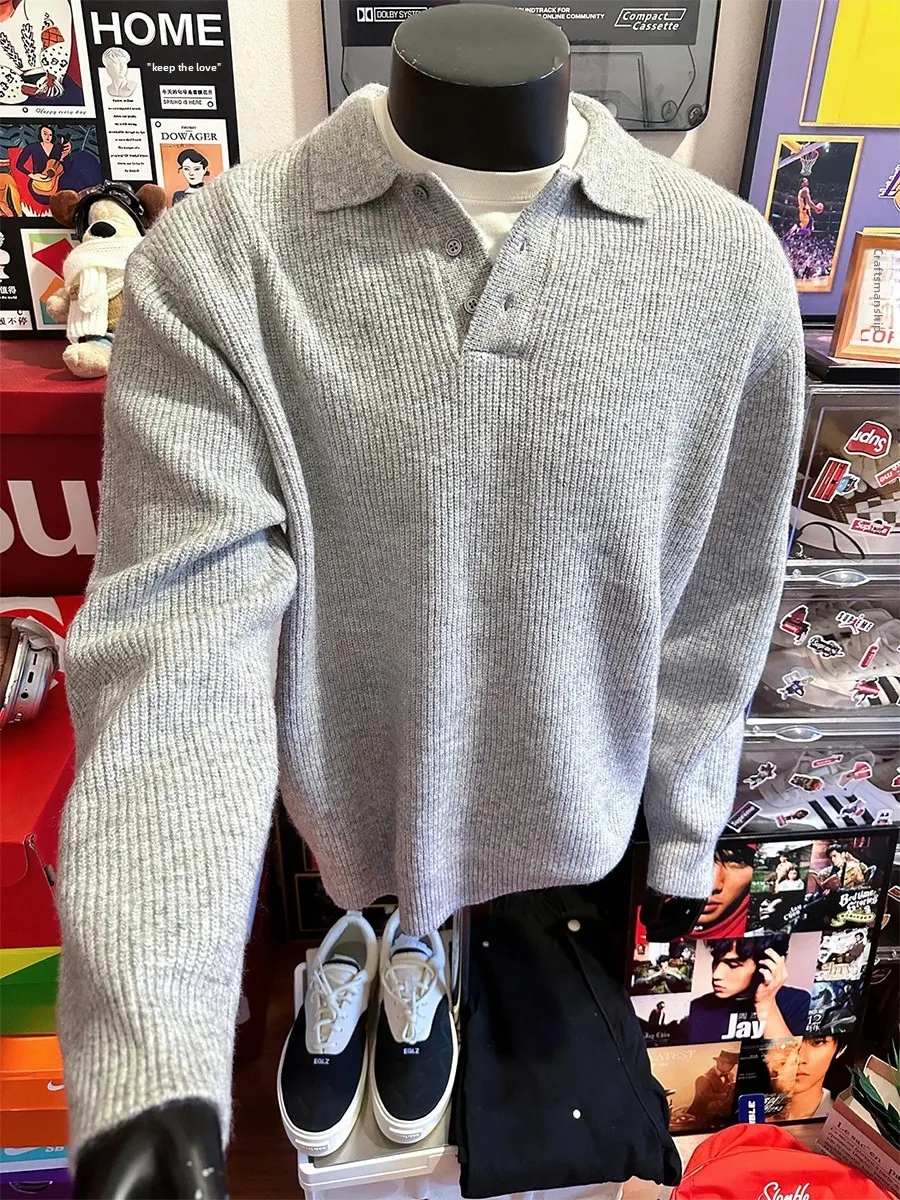 Cleanfit ey Collared Sweater Jaet Men's Autumn Winter American Heavyweight Warm Base Layer Casual Knitted irt
Cleanfit ey Collared Sweater Jaet Men's Autumn Winter American Heavyweight Warm Base Layer Casual Knitted irt