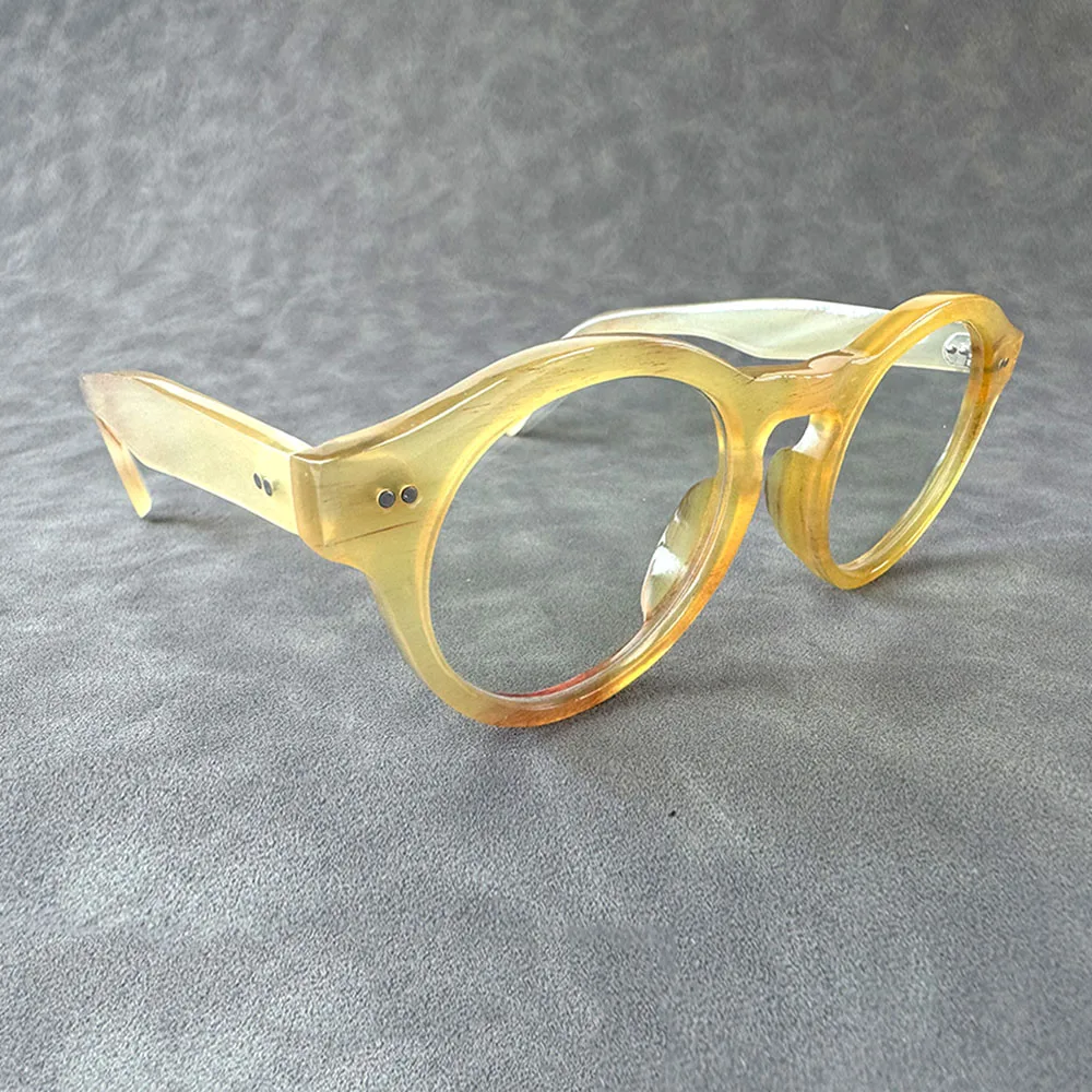 Eyeglass Frames Unique Vintage Retro Oval Optical Lenses Eyewear Handmade Honey Horn Prescription Reading Men's Glasses Frames
Eyeglass Frames Unique Vintage Retro Oval Optical Lenses Eyewear Handmade Honey Horn Prescription Reading Men's Glasses Frames